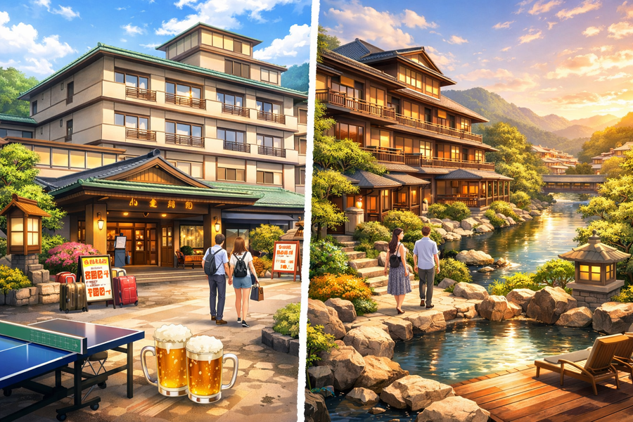 【徹底比較】伊東園ホテル本館と松川館の違い｜平日割・早割・バイキングはどっち？